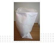 Puinzak polypropyleen (pp) geweven wit 60x80cm