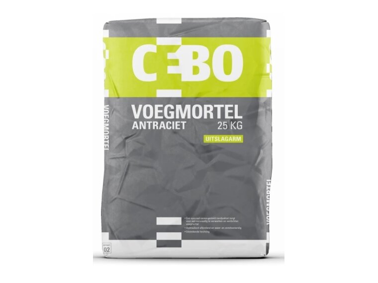 CEBO Voegmortel 25kg Antraciet