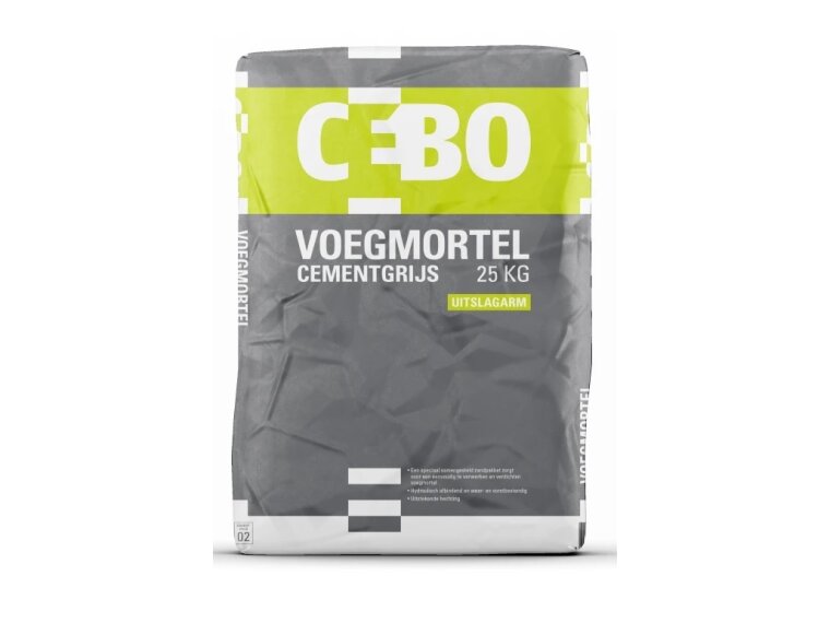 CEBO Voegmortel 25kg Cementgrijs